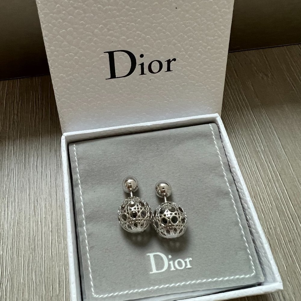 Dior Tribales Earrings with hollow signature ornaments